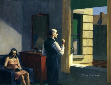  Hopper Pintura al %C3%B3leo - hotel junto al ferrocarril Edward Hopper